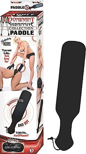 Dominant Submissive Collection Paddle-Black - Not Very Vanilla