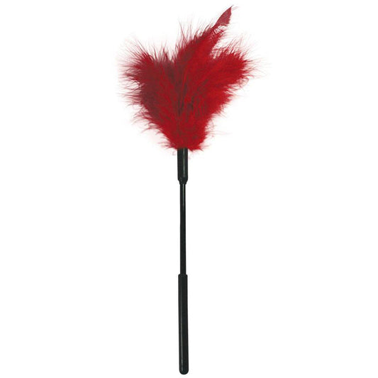 S&M Feather Tickler- Red - Not Very Vanilla