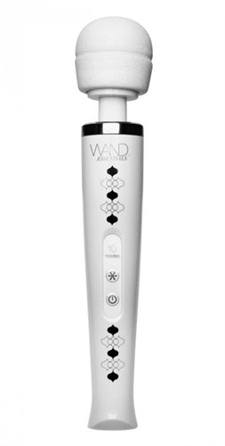 Utopia 10 Function Cordless Rechargeable Wand Massager - White - Not Very Vanilla