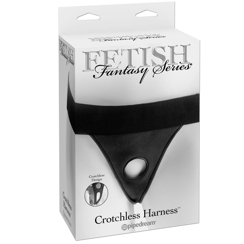 Fetish Fantasy Series Crotchless Harness - Black - Not Very Vanilla