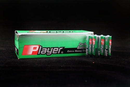 Player Extra Heavy Duty AA Batteries - 60 Count Box - Not Very Vanilla