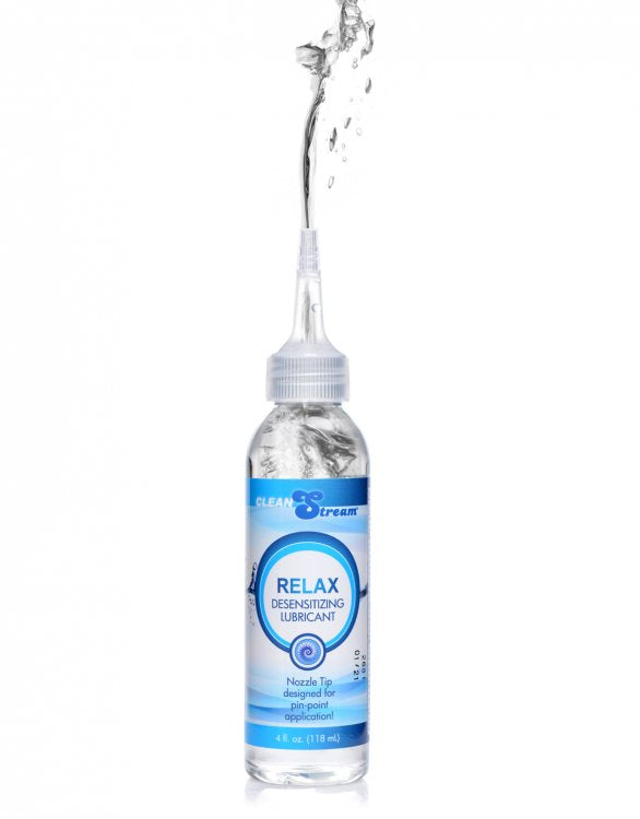 Relax Desensitizing Lubricant With Nozzle Tip - 4 Oz. 118ml - Not Very Vanilla