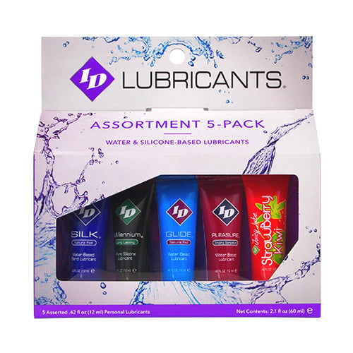 ID Sensual Lubricants 5 Pack Assorted Sampler - Not Very Vanilla