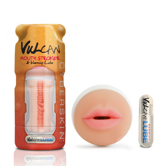 Vulcan Cyberskin - Mouth Stroker & Warming Lube - Light - Not Very Vanilla