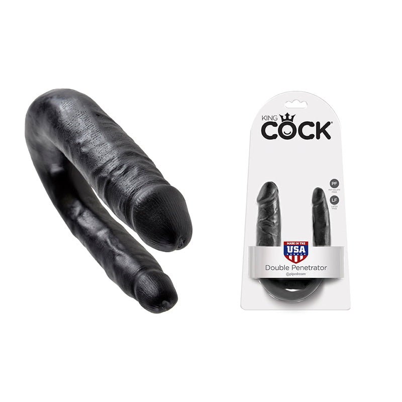 King Cock - Double Trouble Black Small - Not Very Vanilla