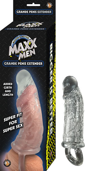 Maxx Men Grande Penis Sleeve - Clear - Not Very Vanilla