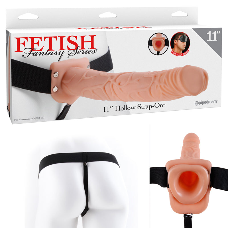 Fetish Fantasy Series 11 Inch Hollow Strap-on - Flesh - Not Very Vanilla