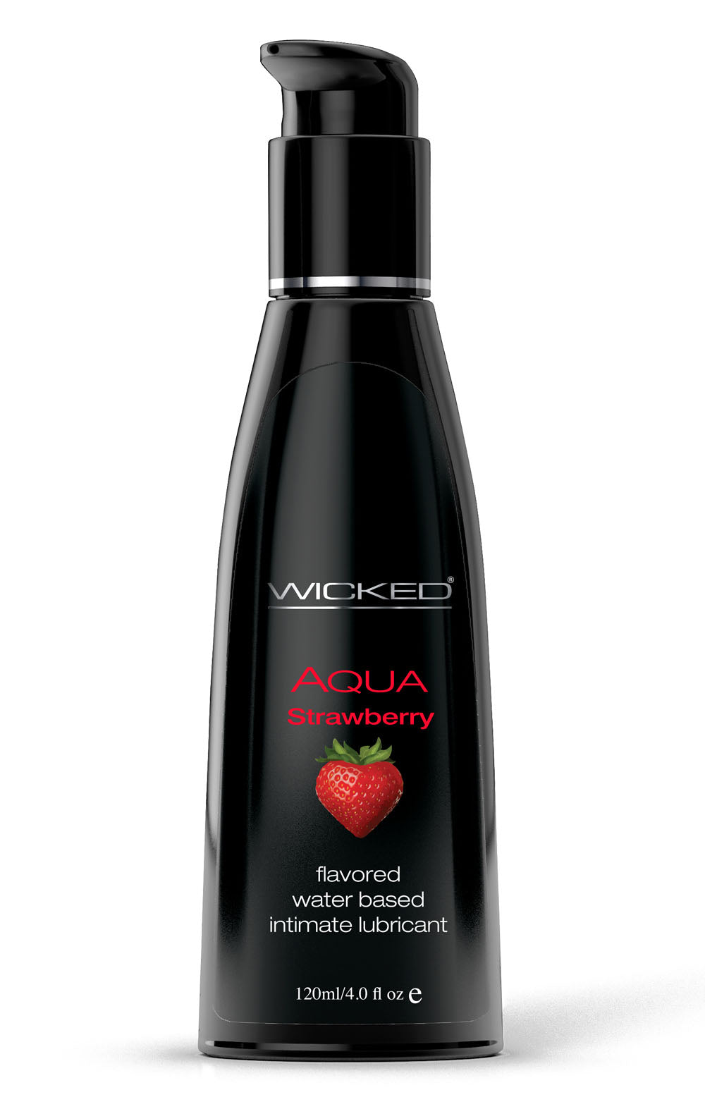 Aqua Strawberry Flavored Water Based Intimate Lubricant - 4 Fl. Oz. - Not Very Vanilla