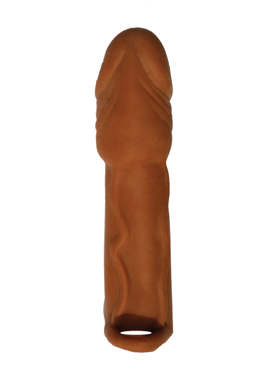 Skinsations Latin Lover Series Husky Lover 7 Inch Vibrating - Brown - Not Very Vanilla