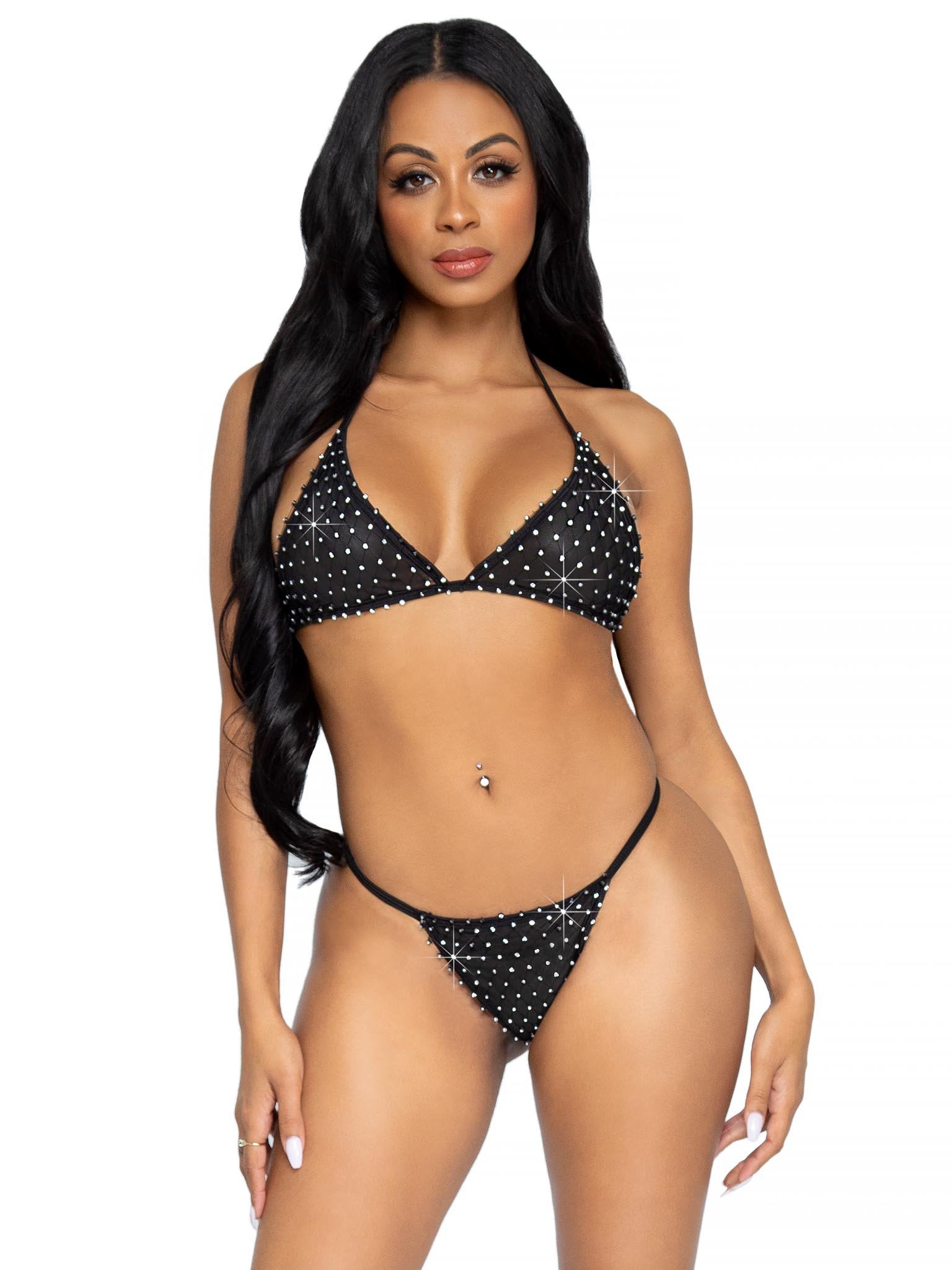 2 Pc Tempest Bikini Set - Black - One Size - Not Very Vanilla