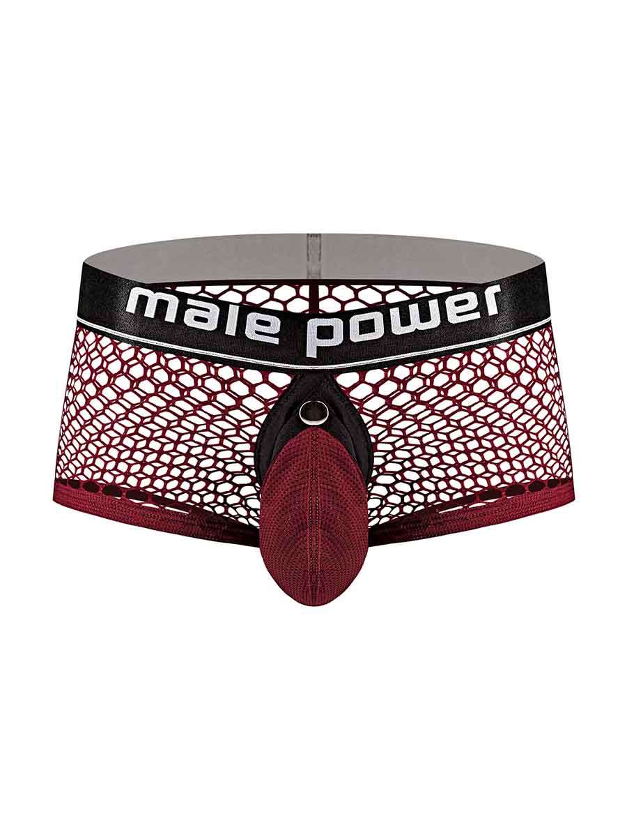 Cock Pit Net Mini Cock Ring Short - Medium - Burgundy - Not Very Vanilla