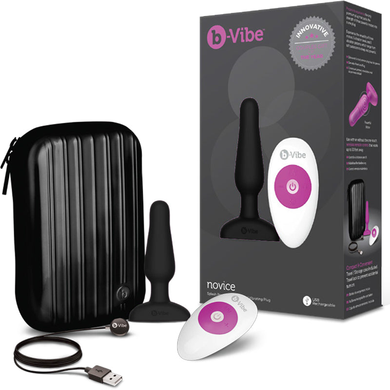 b-Vibe Novice Plug Black - Not Very Vanilla