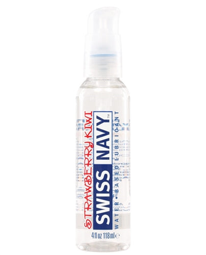 Swiss Navy Flavors Water Based Lubricant - Strawberry Kiwi 4 Fl. Oz. - Not Very Vanilla