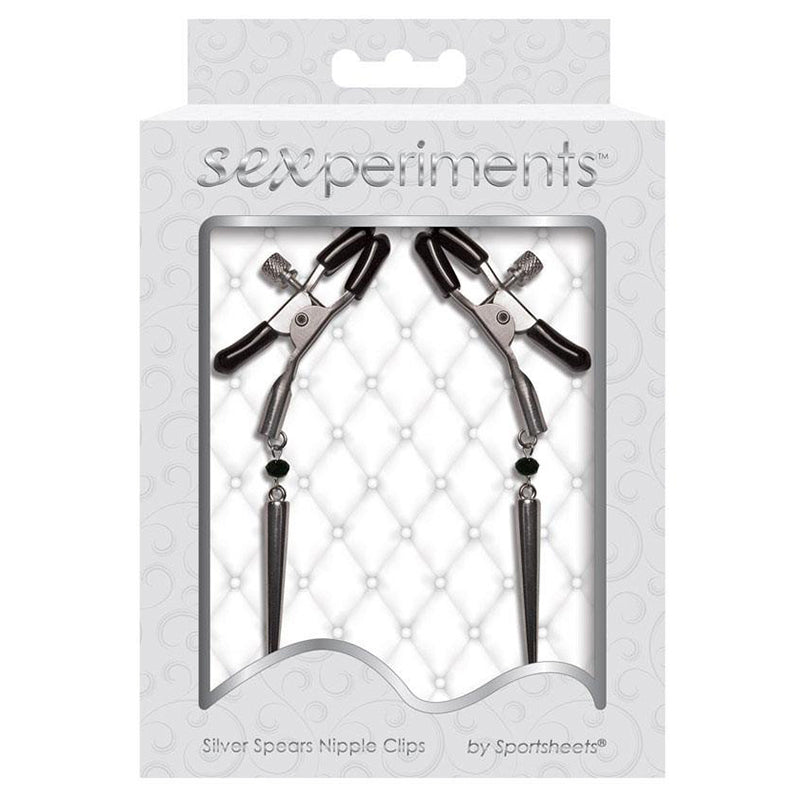 S&M Silver Spears Nipple Clips - Not Very Vanilla