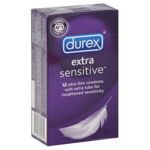 Durex Extra Sensitive Condoms Lubricated - 12 Pack New Item Number 30271 - Not Very Vanilla