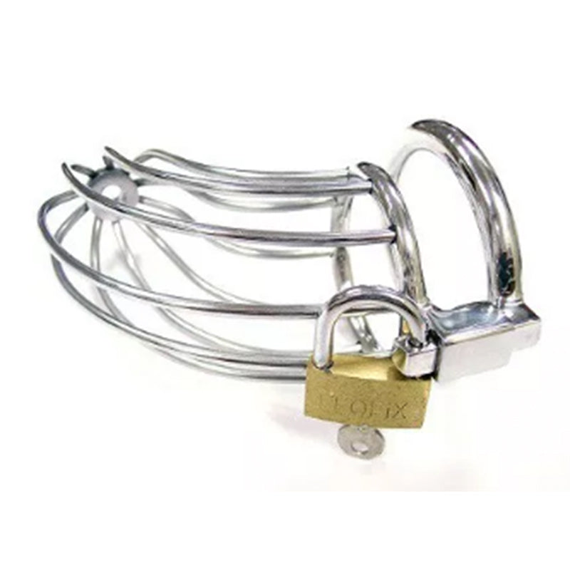 Rouge Stainless Cock Cage W/Padlock - Not Very Vanilla