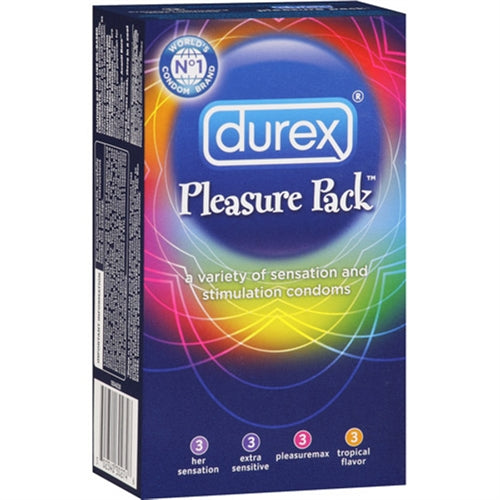 Durex Pleasure Pack - 12 Assorted Condoms - Not Very Vanilla