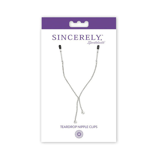 Sincerely, SS Teardrop Nipple Clips - Not Very Vanilla