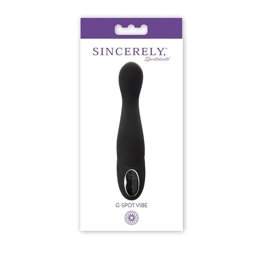 Sincerely, SS G-Spot Vibe-Black - Not Very Vanilla