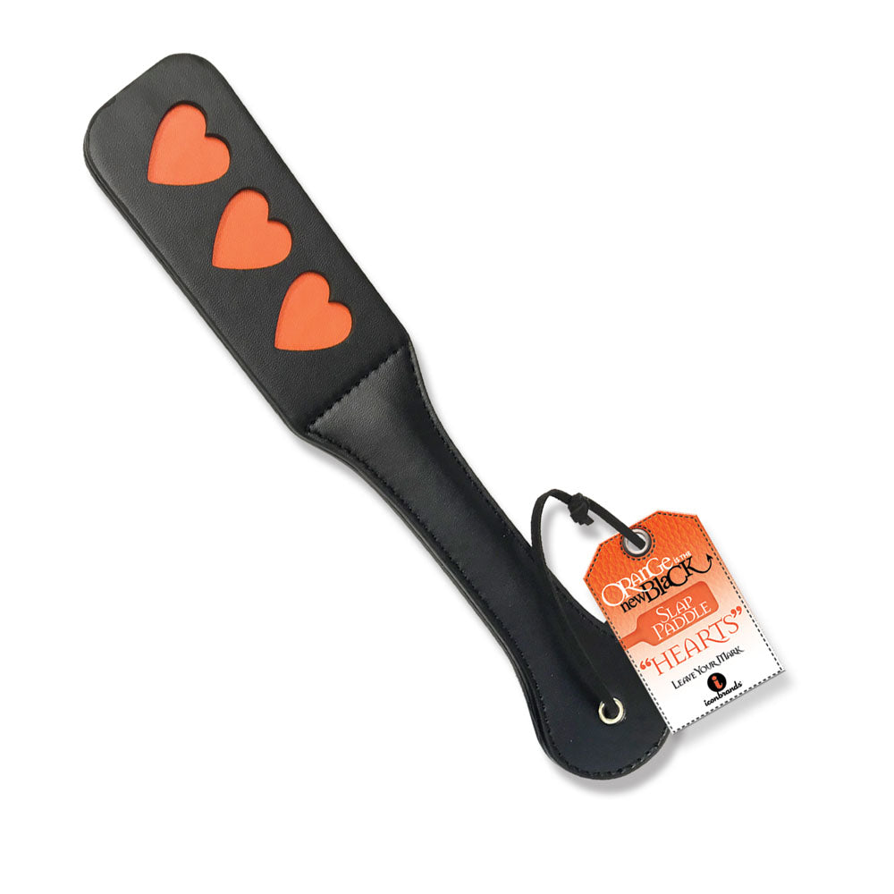 Orange Is the New Black Triple Heart Slap Paddle - Not Very Vanilla