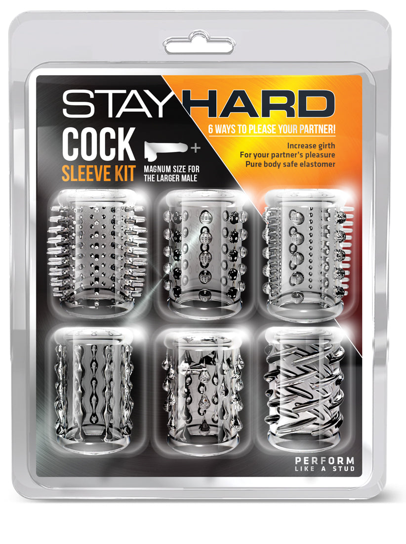 Stay Hard Cock Sleeve Kit - Clear - Not Very Vanilla