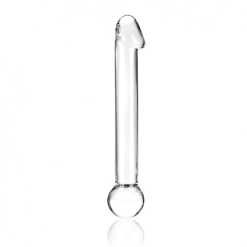 7 Inch Realistic Head Glass Dildo - Not Very Vanilla