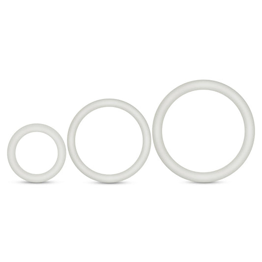 Performance - Vs4 Pure Premium Silicone Cockring Set - White - Not Very Vanilla