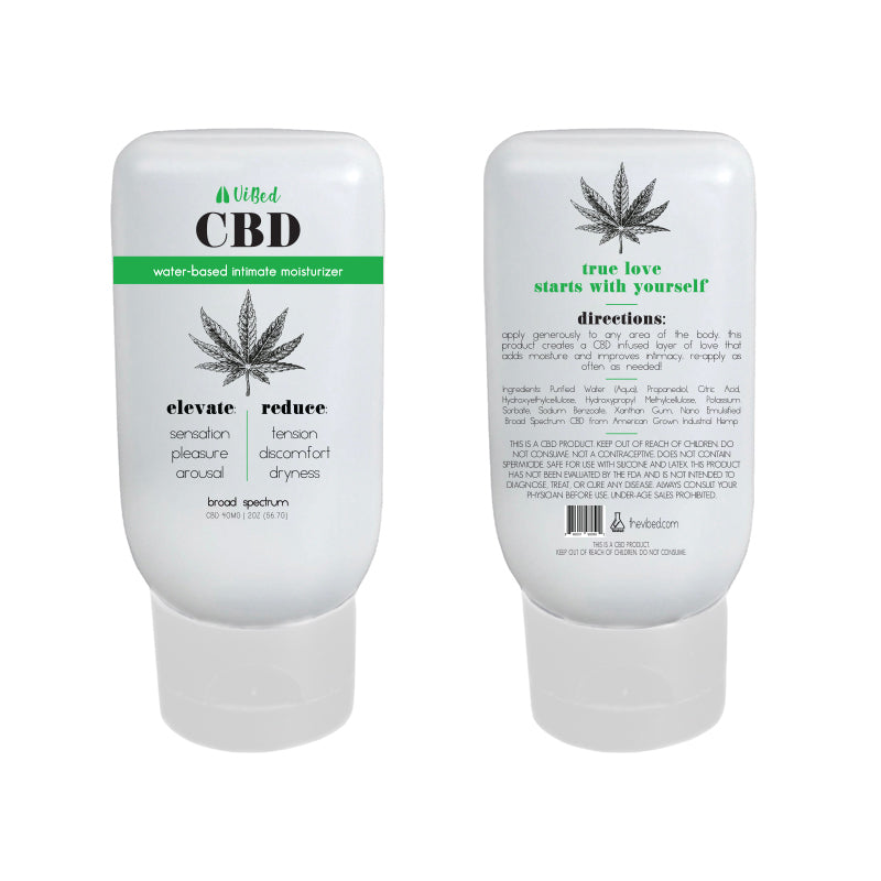 CBD Infused Water Base Lube 2oz 25mg - Not Very Vanilla