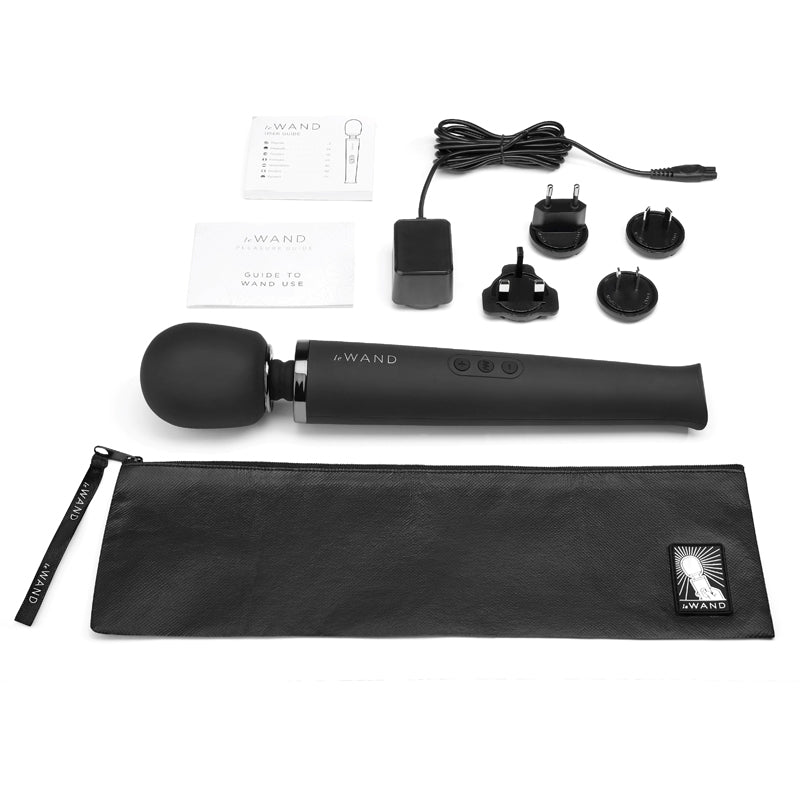 Le Wand Black Rechargeable Massager - Not Very Vanilla