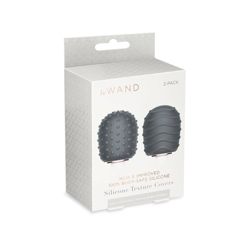 Le Wand Silicone Textured Covers Black - Not Very Vanilla