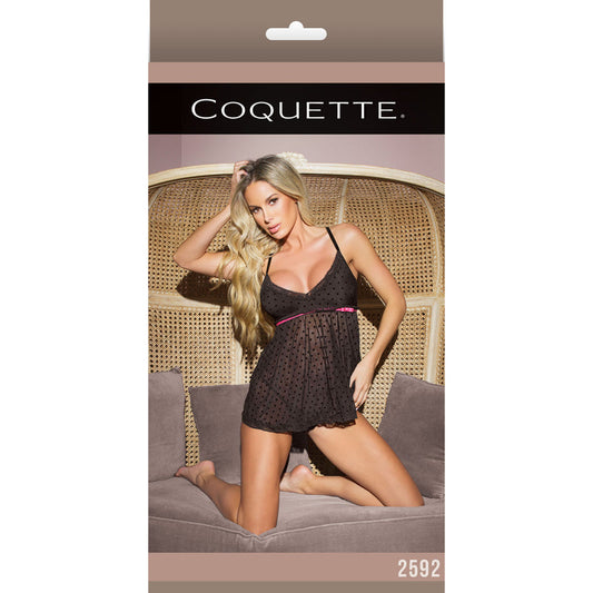 Babydoll Black/Fuchsia OS