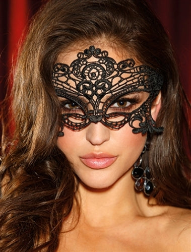 Embroidered Venice Mask - Not Very Vanilla