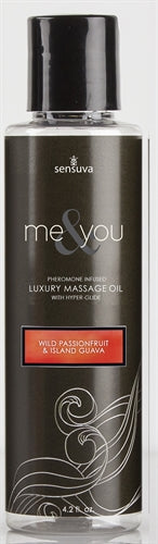 Me and You Massage Oil - Wild Passionfruit and Island Guava - 4.2 Fl. Oz. - Not Very Vanilla