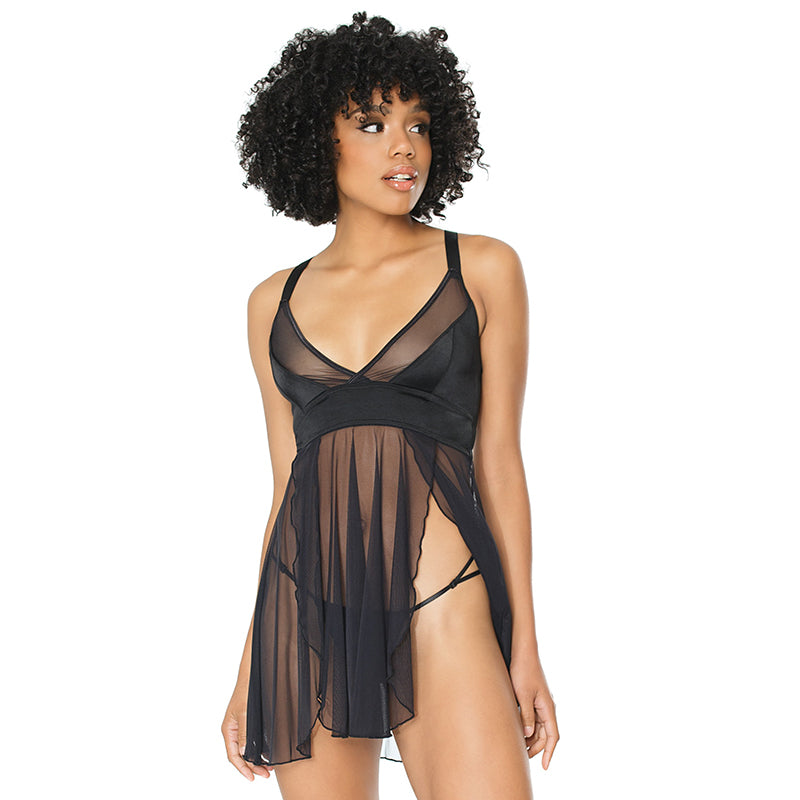 Babydoll & G-String Black OS