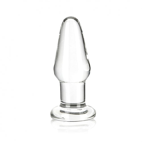 3.5 Inch Glass Butt Plug - Not Very Vanilla