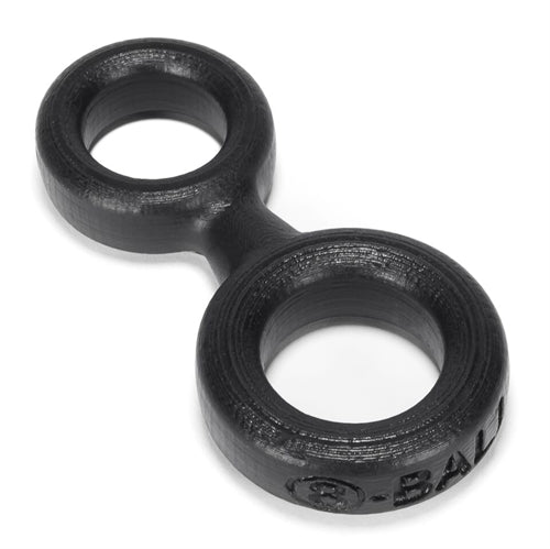 8-Ball Cockring With Attached Ball Ring Oxballs - Black - Not Very Vanilla