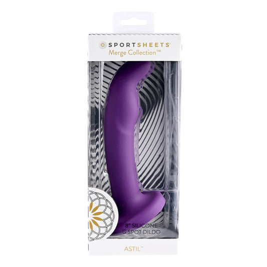 SS Astil 8in Suction Cup Purple - Not Very Vanilla