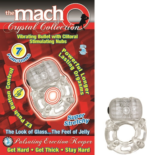 The Macho Crystal Collection Pulsating Erection Keeper - Clear - Not Very Vanilla