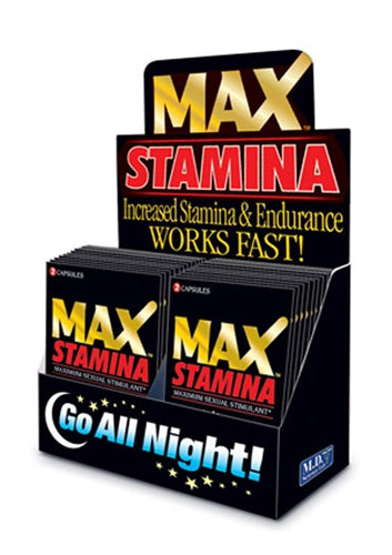 Max Stamina - 24 Count Display - 2 Count Packets - Not Very Vanilla