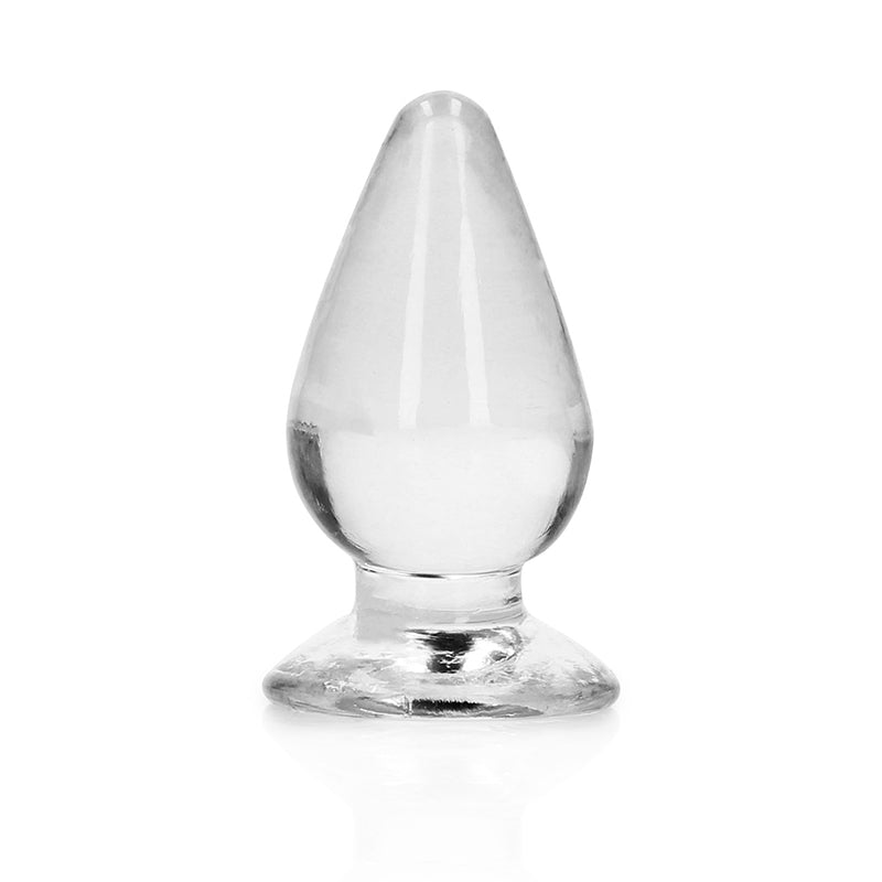 RealRock Crystal Clear 4.5 in. Anal Plug Clear - Not Very Vanilla