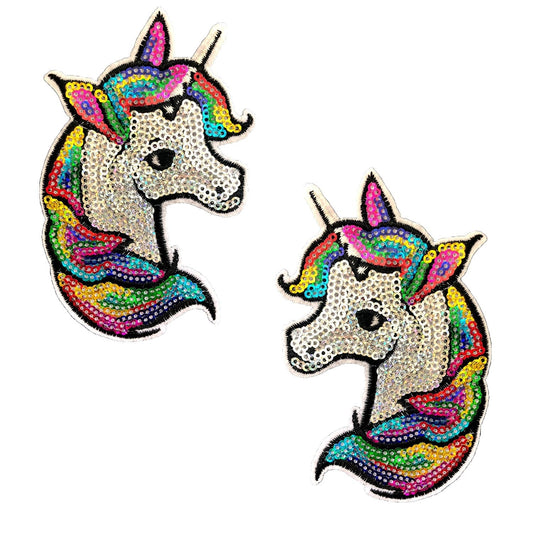 Sequin Sparkle Unicorn Nipztix Pasties - Not Very Vanilla