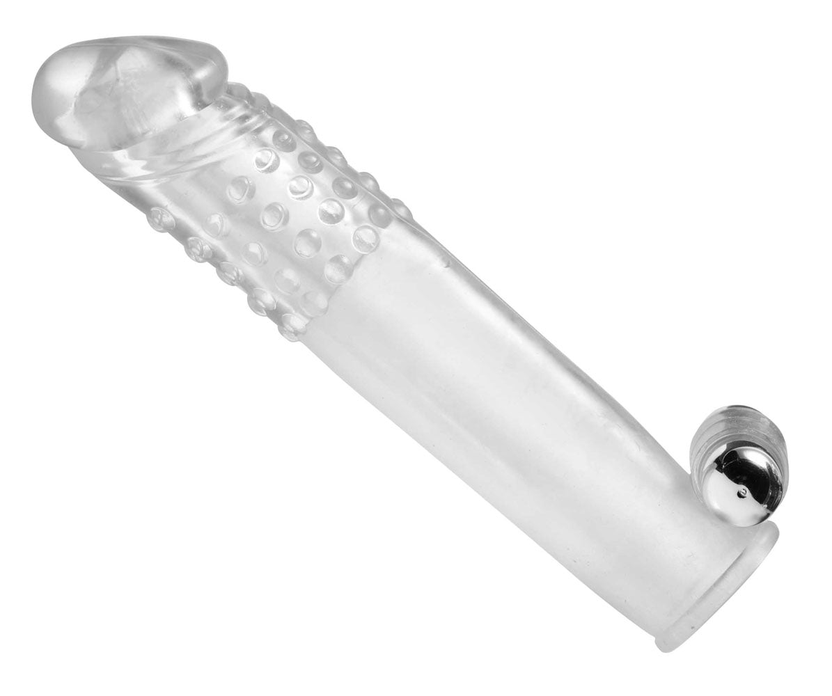 Clear Sensations Penis Extender Vibro Sleeve With Bullet - Not Very Vanilla