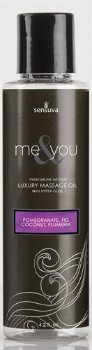 Me and You Massage Oil - Pomegranate Fig Coconut Plumeria - 4.2 Oz. - Not Very Vanilla