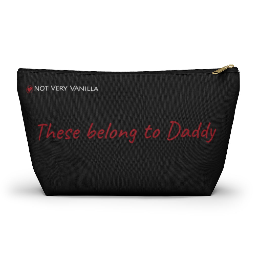 T-bottom Toy Pouch - Black (These belong to Daddy) - Not Very Vanilla