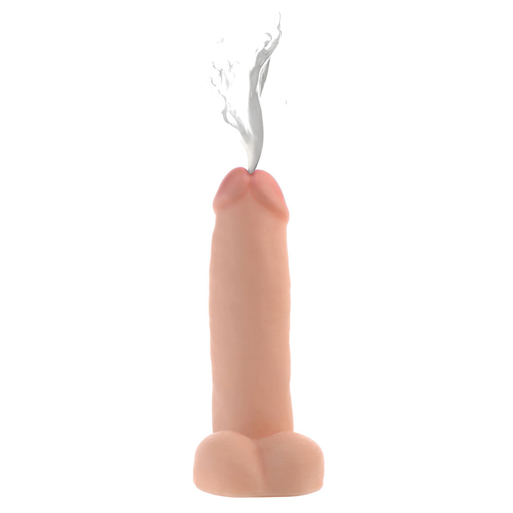 8 Inch Realistic Dual Density Squirting Dildo - Not Very Vanilla