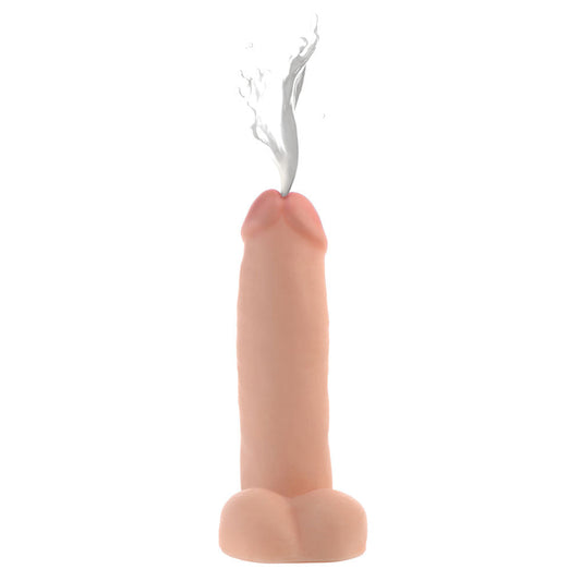 8 Inch Realistic Dual Density Squirting Dildo - Not Very Vanilla