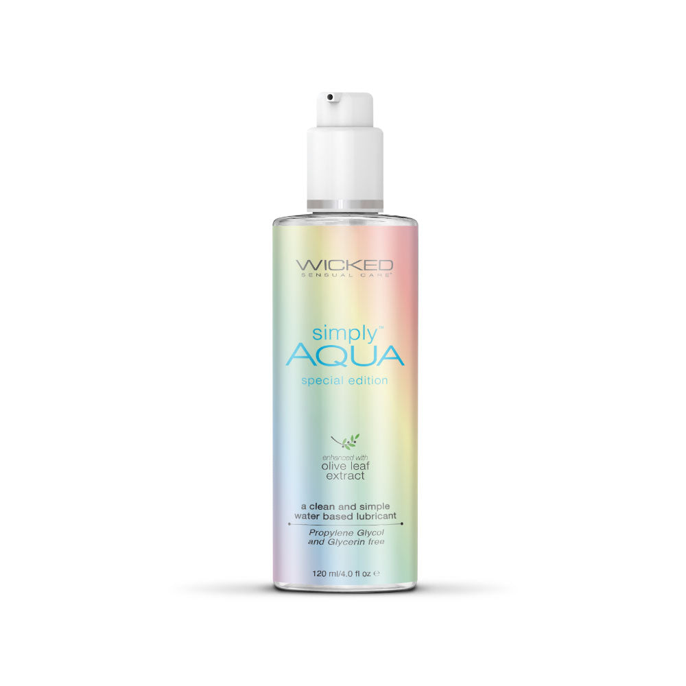 Simply Aqua Water Based Lubricant - 4 Fl. Oz. - Special Edition - Not Very Vanilla