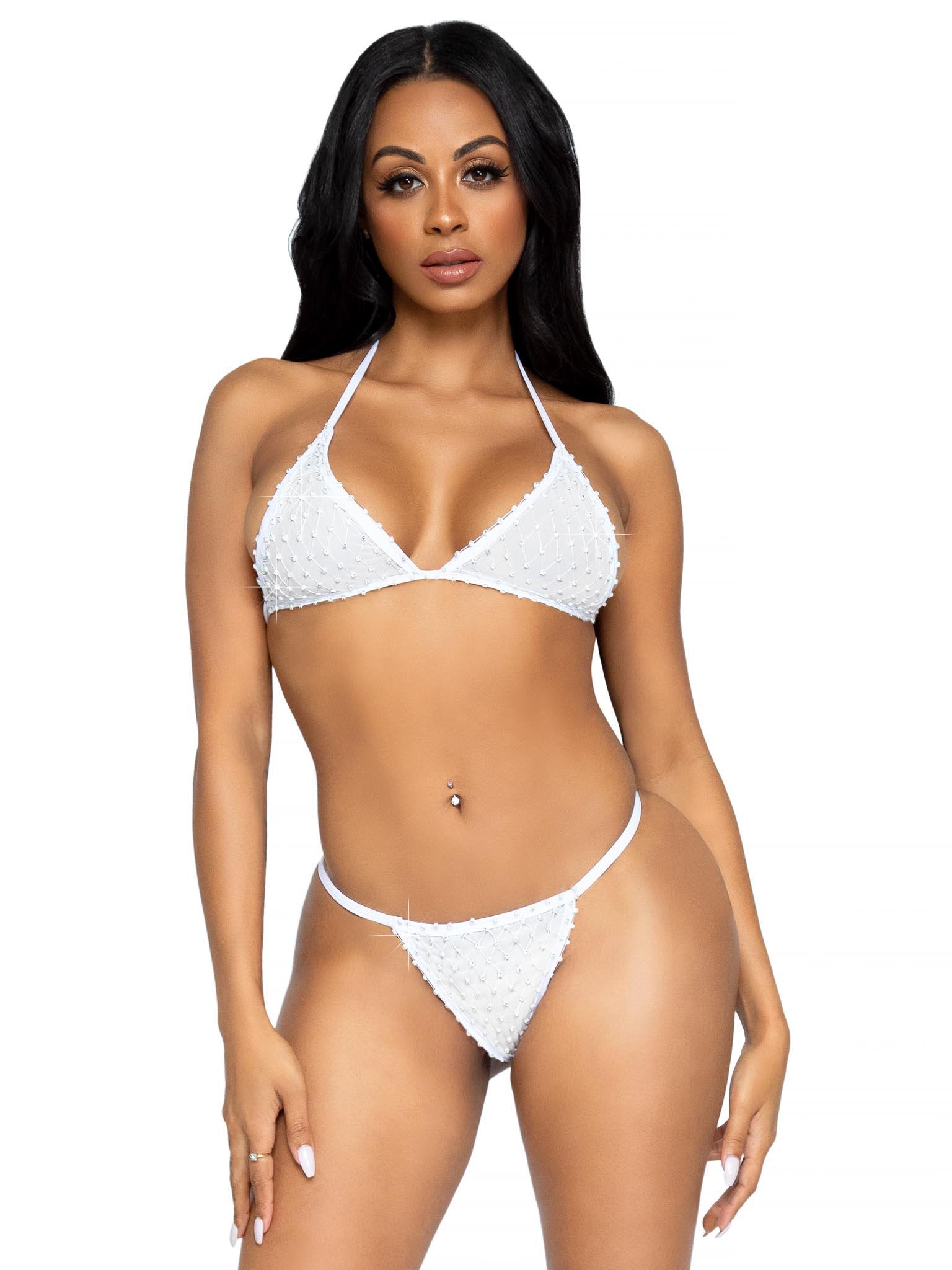 2 Pc Tempest Bikini Set - White- One Size - Not Very Vanilla