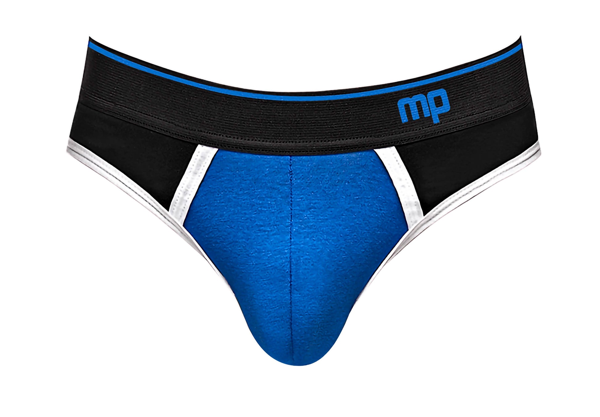 Retro Sport Panel Jock - S/ M - Black/ Blue - Not Very Vanilla