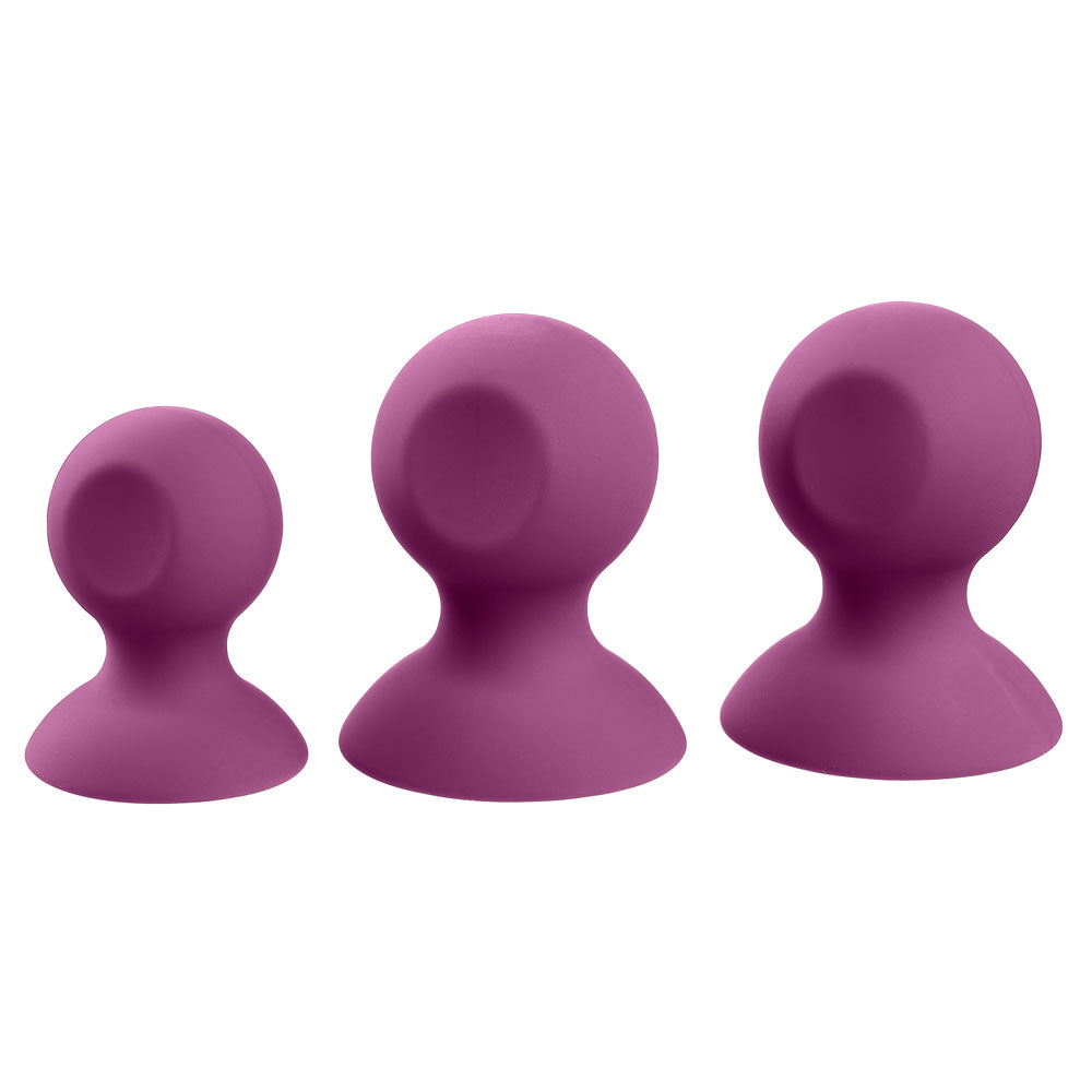 Cloud 9 Health and Wellness Nipple and Clitoral Massager Suction Set - Purple - Not Very Vanilla